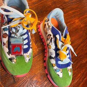MARC JACOBS - PEANUTS Limited Edition Womens Sneakers Size 36 Charlie Brown